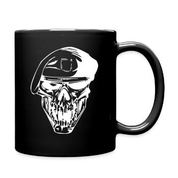 Skull Symbol Totenkopf Schädel Totenschädel - Tasse einfarbig - Schwarz - Rechts