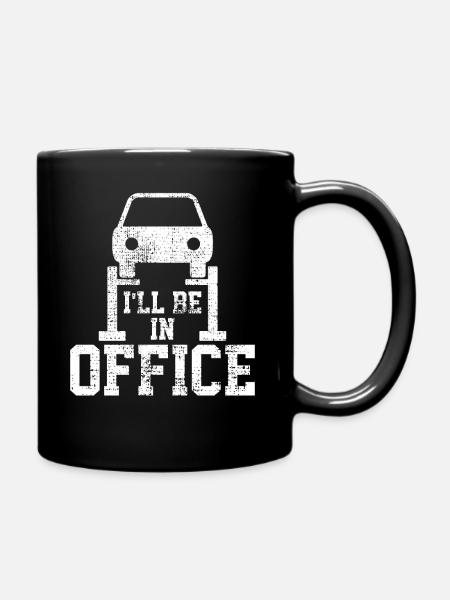 Atelier de mécanique automobile - Mug uni - noir