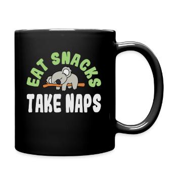 Prenez des collations Prenez des siestes Sweet Koala Bear Graphic Design - Mug uni - noir - Droite