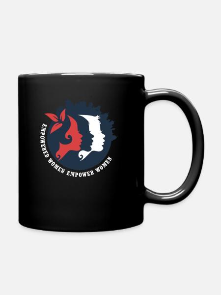 Empowered Women Empower Women - Frauenpower - Tasse einfarbig - Schwarz