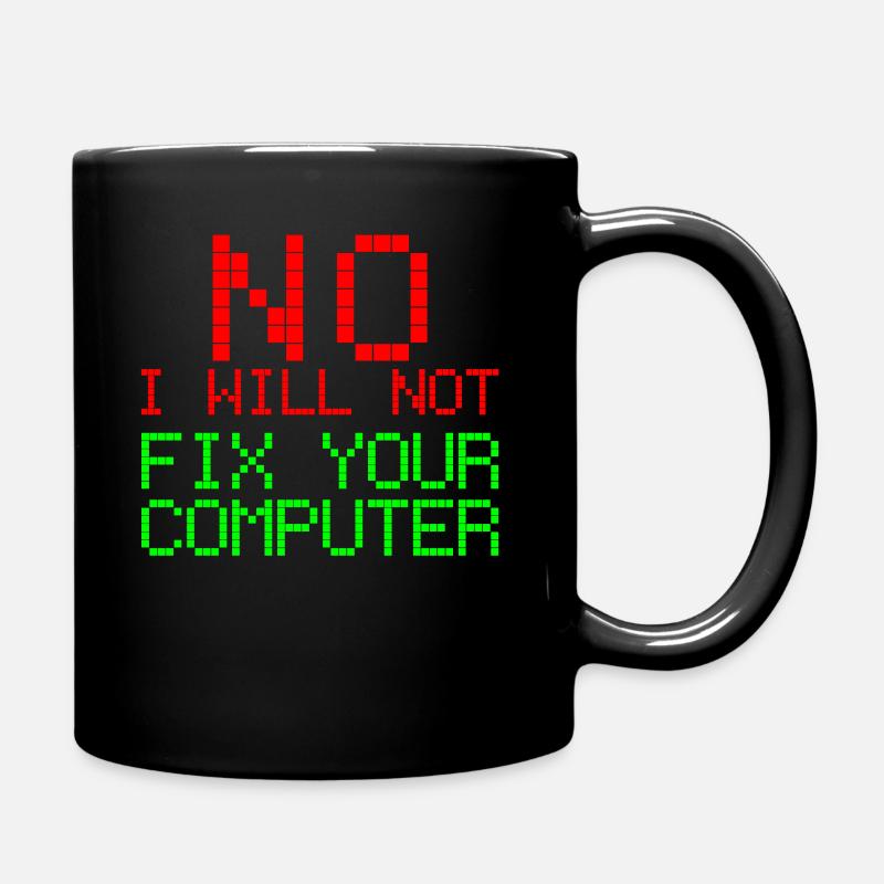 Informatik Software Engineer Programmer Code - Tasse einfarbig - Schwarz