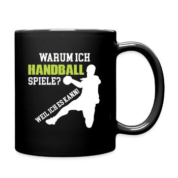 Handball Handball players Handball players play saying - Full Colour Mug - black - Right