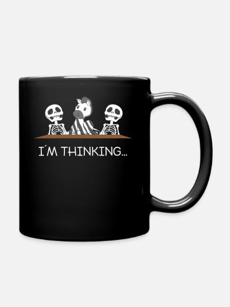 Zèbre - Zèbres - T-shirt zèbre - Penseur - Mug uni - noir