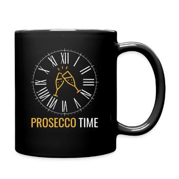 Prosecco Time Funny Prosecco Clock - Full Colour Mug - black - Right