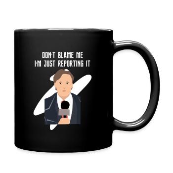 Press reporter journalist press freedom media - Full Colour Mug - black - Right