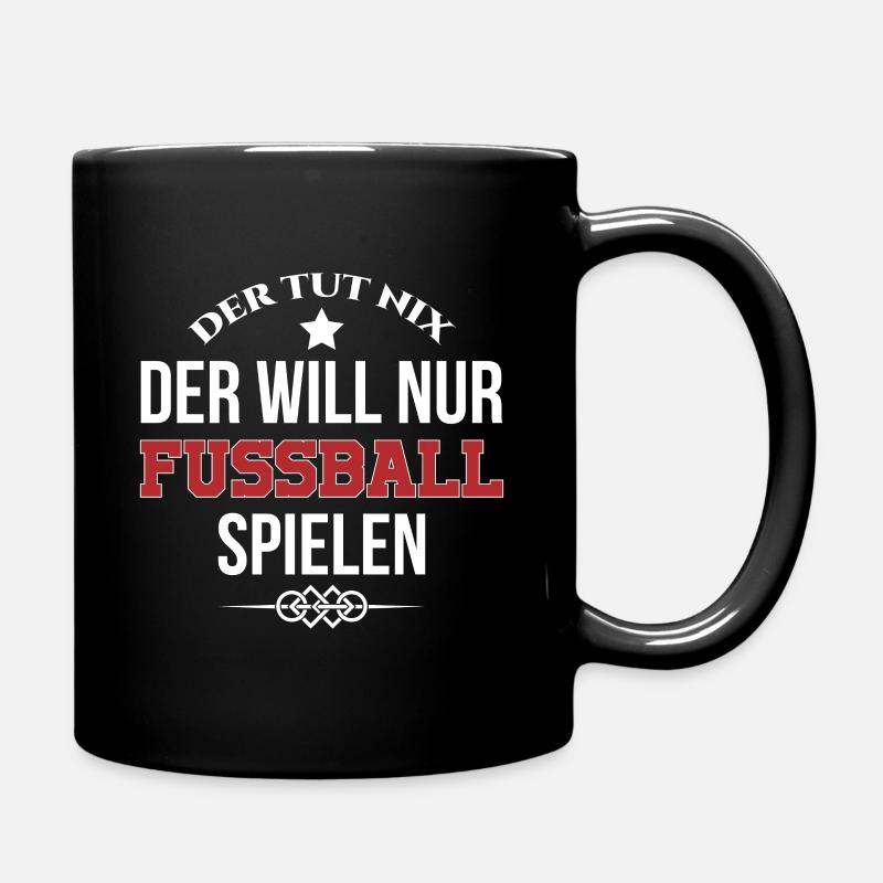Fußballer - Tasse einfarbig - Schwarz