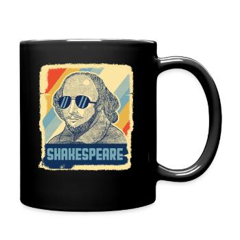 Shakespeare Literature Hamlet Retro Gift - Full Colour Mug - black - Right