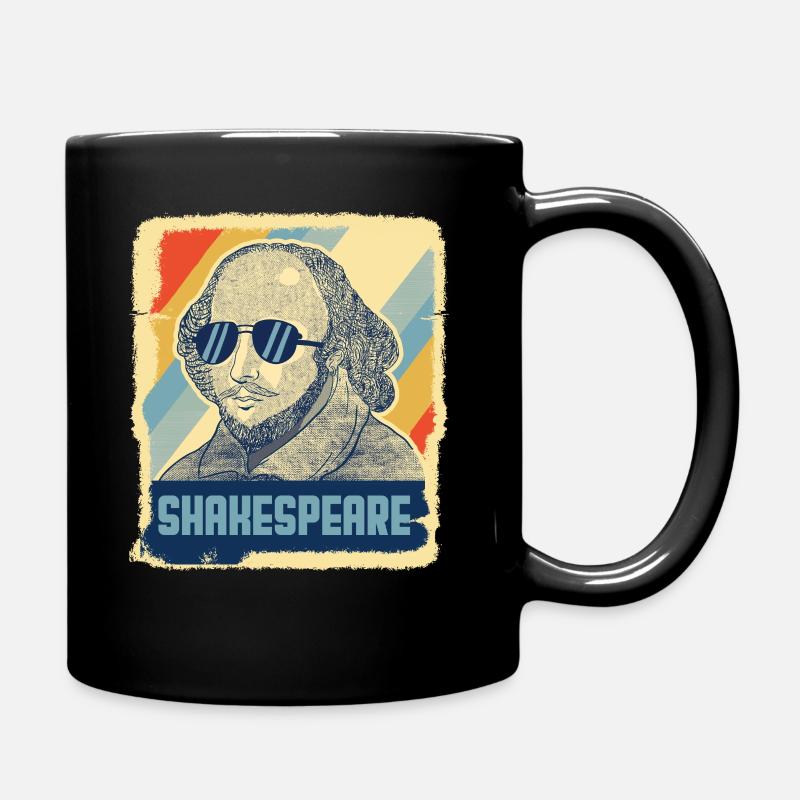 Shakespeare Literature Hamlet Retro Gift - Full Colour Mug - black