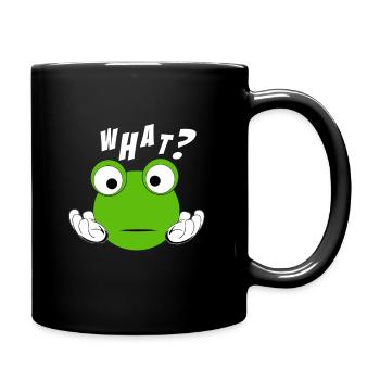 verwirrt Verwirrung Geschenk - Tasse einfarbig - Schwarz - Rechts