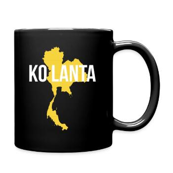 Ko Lanta Thailand Koh Lanta Souvenir - Tasse einfarbig - Schwarz - Rechts