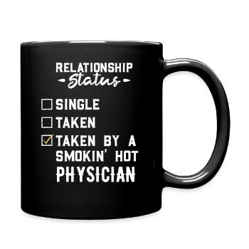 Cadeau de statut de petite amie médecin relation drôle - Mug uni - noir - Droite