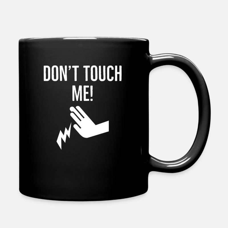 Do not touch - Full Colour Mug - black