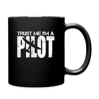 Pilot Gift Airplane Glider Glider - Full Colour Mug - black - Right