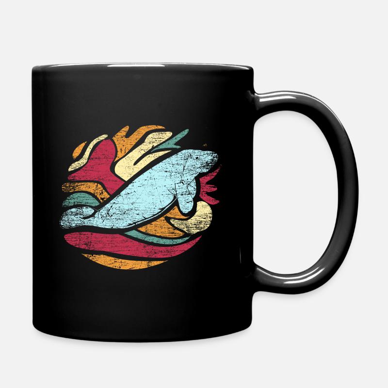 Dugong manatee marine fauna - Full Colour Mug - black