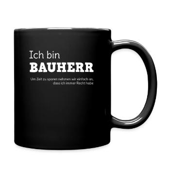 Builder house construction house build funny saying - Full Colour Mug - black - Right