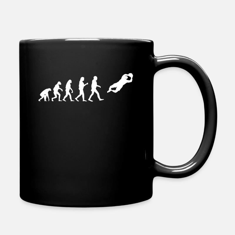Goalkeeper Evolution Soccer Goalkeeper Soccer Player - Full Colour Mug - black