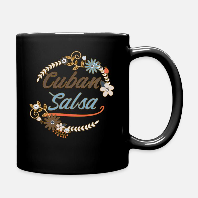 Cuban Salsa - Geschenk T-Shirt für Salsa Tänzer - Tasse einfarbig - Schwarz