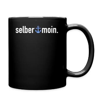 Selber Moin | Begrüßung Norddeutschland Küste - Tasse einfarbig - Schwarz - Rechts
