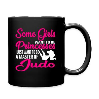 Princesse de judo - Mug uni - noir - Droite