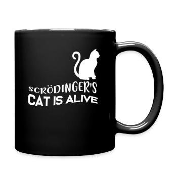 Le chat de Schrödinger - Mug uni - noir - Droite