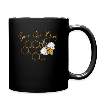 Bee rescue beekeeper honey honey gift - Full Colour Mug - black - Right