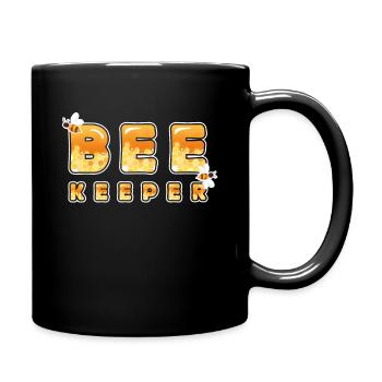 Honig Biene Wabe Imker - Tasse einfarbig - Schwarz - Rechts