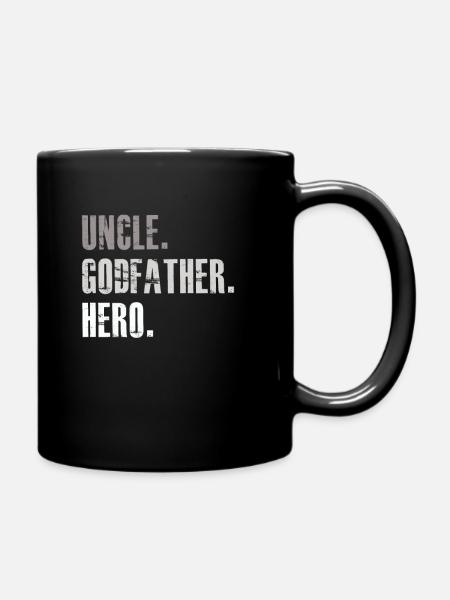 Onkel Godfather Hero - Tasse einfarbig - Schwarz