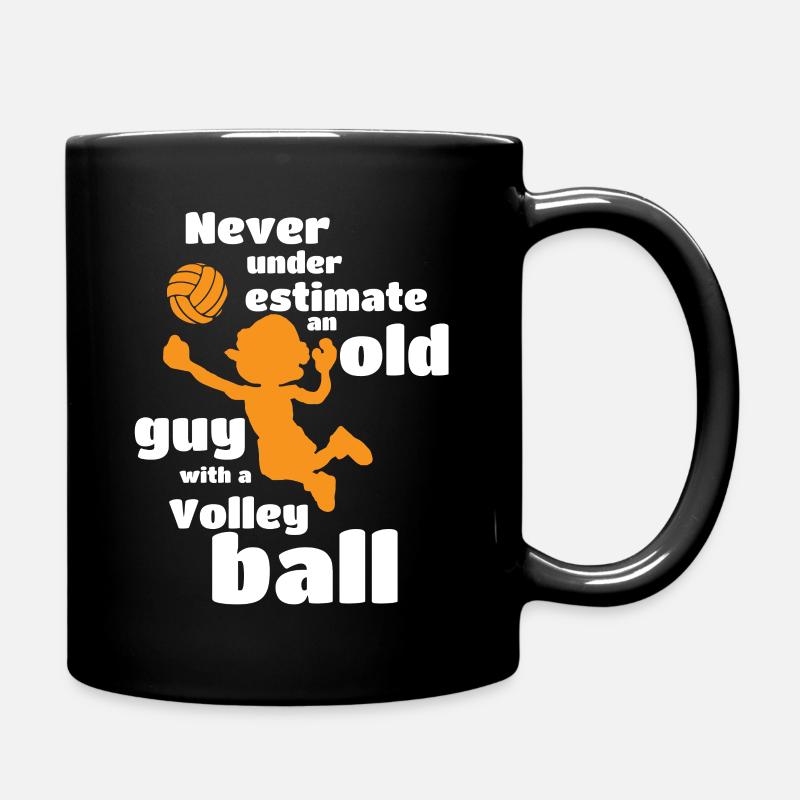Volleyball - Tasse einfarbig - Schwarz