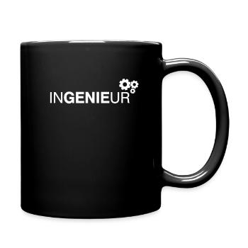 Ingenieur - Tasse einfarbig - Schwarz - Rechts