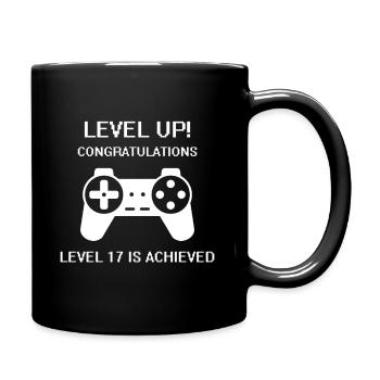 Niveau 17 atteint - Niveau 17 atteint - Mug uni - noir - Droite