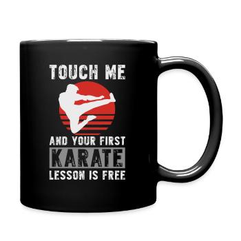 Karate lessons - Full Colour Mug - black - Right