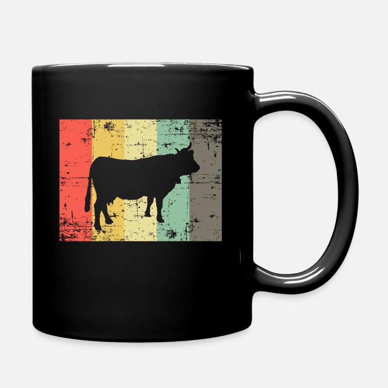 Kuh - Tasse einfarbig - Schwarz