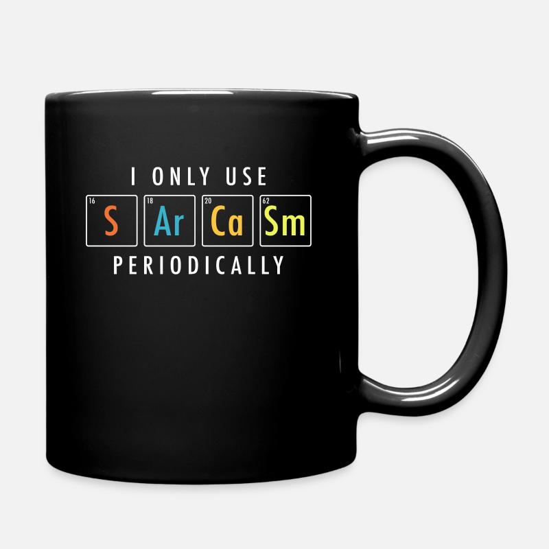sarcasm - Full Colour Mug - black