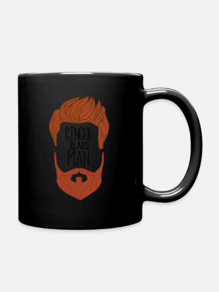 Barbe, dire, barbier, ginger, roux, cadeau - Mug uni - noir