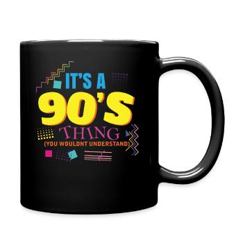 It's 90s THING - Full Colour Mug - black - Right
