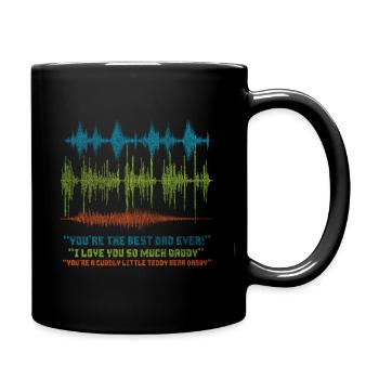 Merci papa papa papa fille cadeau - Mug uni - noir - Droite