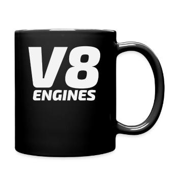 Moteurs V8 moteur automobile idée cadeau déplacement - Mug uni - noir - Droite
