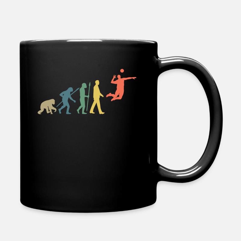Evolution of Volleyball - Tasse einfarbig - Schwarz