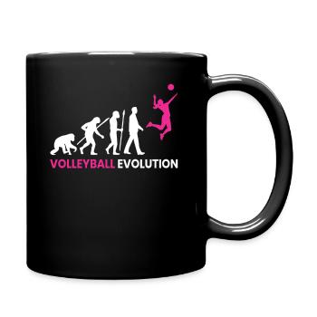 Evolution Volleyball - Tasse einfarbig - Schwarz - Rechts