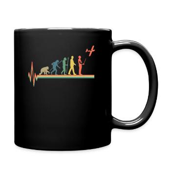 Modèle Flight Evolution Retro Vintage Designer - Mug uni - noir - Droite