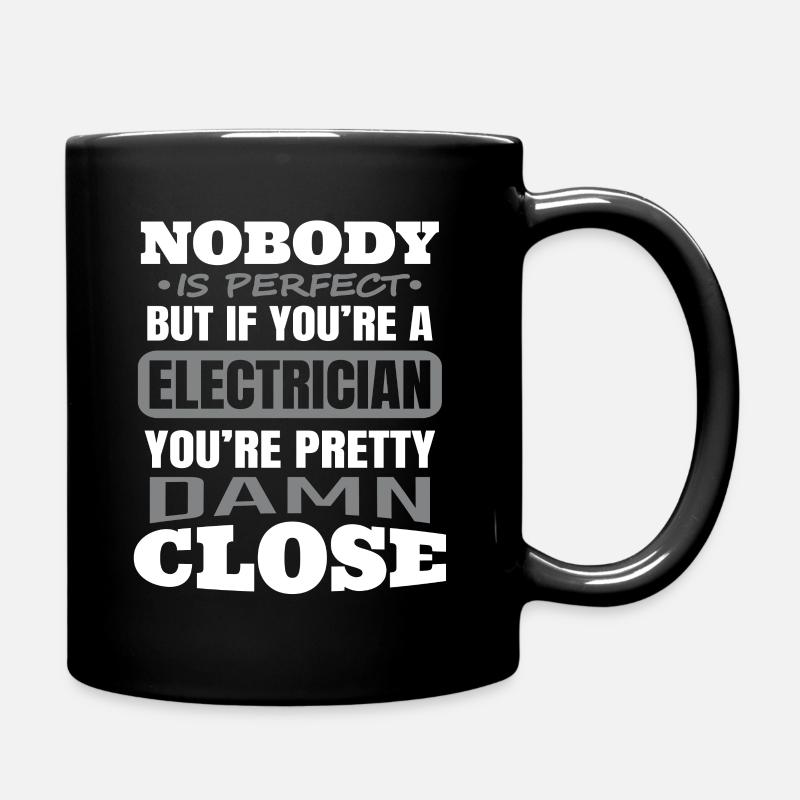 électricien - Mug uni - noir