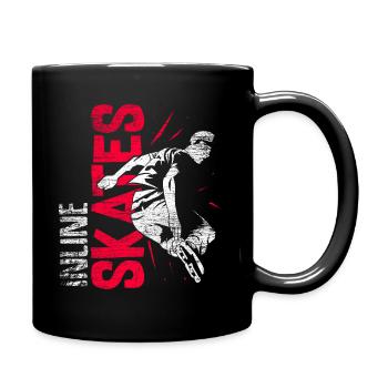 Patins à roulettes - Mug uni - noir - Droite