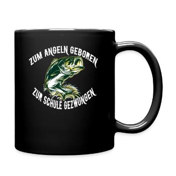 Pêche pour les pêcheurs nés à l'école de GEZWUNGEN - Mug uni - noir - Droite
