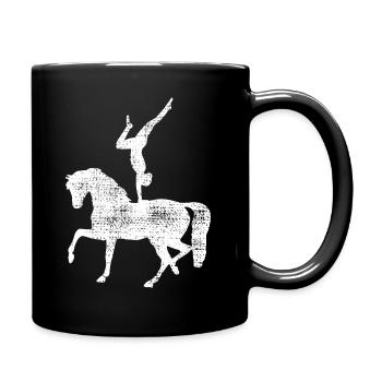 Voltigieren - Tasse einfarbig - Schwarz - Rechts