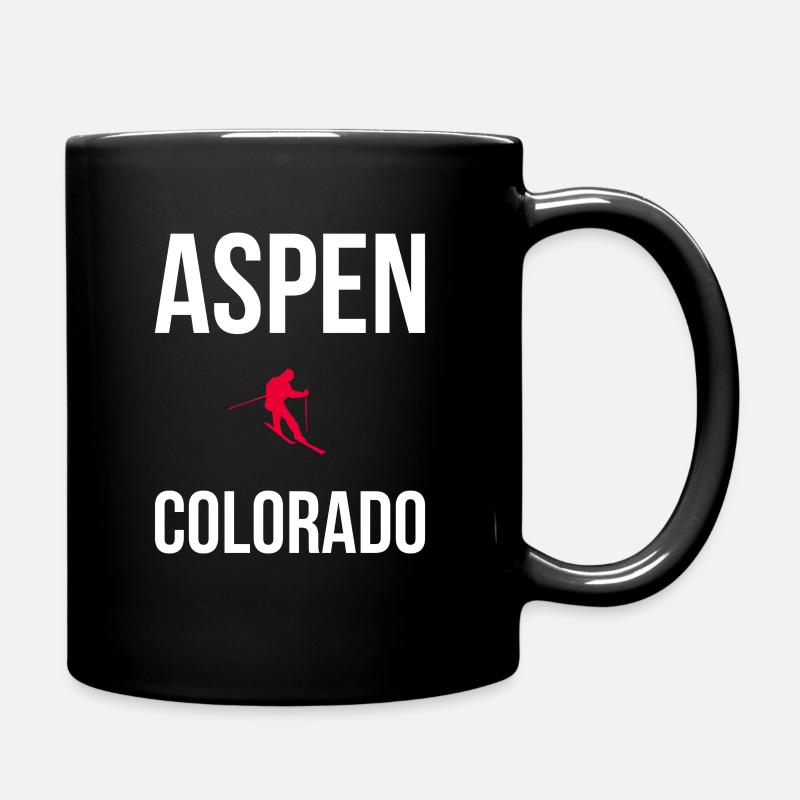 Aspen Ski Colorado - Mug uni - noir