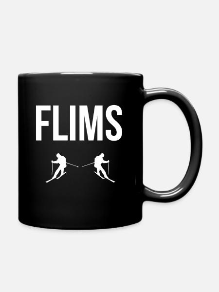 Flims Schweiz Wintersport - Tasse einfarbig - Schwarz