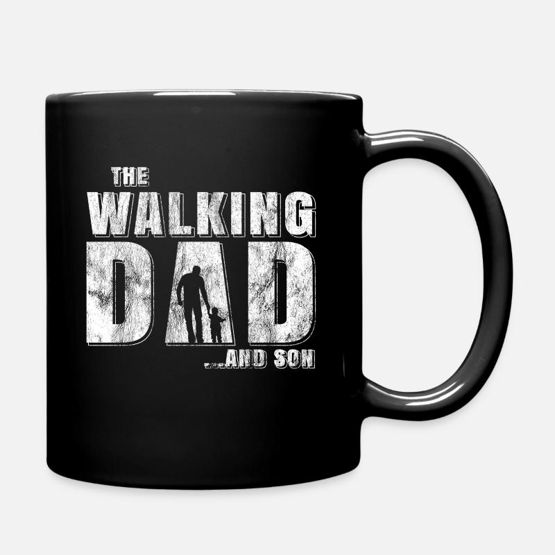 Papa Vater Sohn - Tasse einfarbig - Schwarz