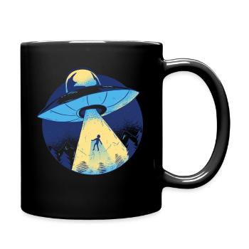 ufo - Tasse einfarbig - Schwarz - Rechts
