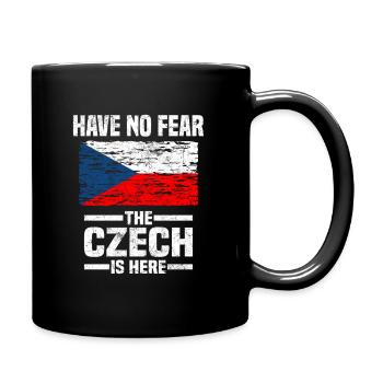 Tschechien - Tasse einfarbig - Schwarz - Rechts