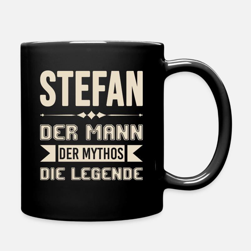 Stefan - Tasse einfarbig - Schwarz